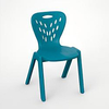 Kids sleek, minimalist Chair-plastic indoor furniture