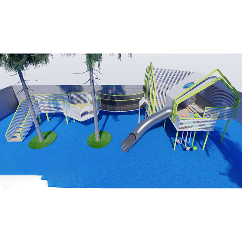 Minimalist Aesthetic-Stainless Steel Playground Equipment