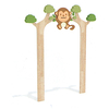 Wooden threshold-wooden playground equipment