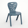 Kids sleek, minimalist Chair-plastic indoor furniture