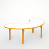 Moon-shaped Kids Table-Plastic Kids furniture