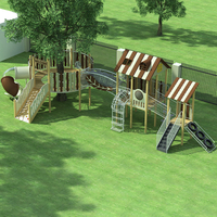 Natural Tree Theme-Themed Playground Equipment Customized Slides