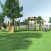 Natural Tree Theme-Themed Playground Equipment Customized Slides