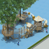 Forest Treehouse Trail-Themed Playground Equipment Customized Slides