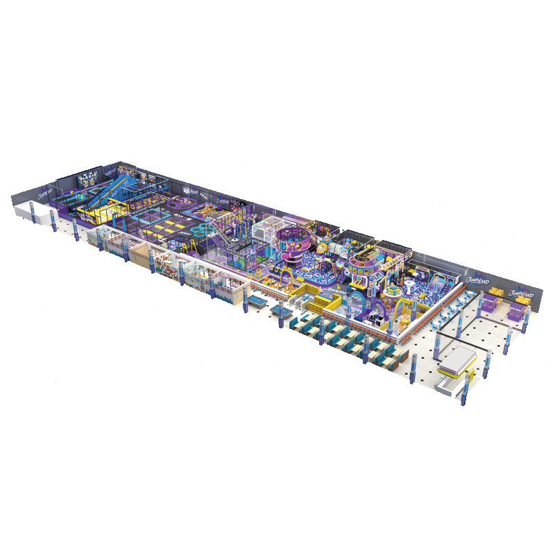 Purple Super Trampoline Theme Park