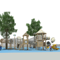 Forest Treehouse Trail-Themed Playground Equipment Customized Slides