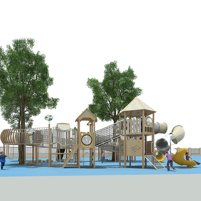 Forest Treehouse Trail-Themed Playground Equipment Customized Slides