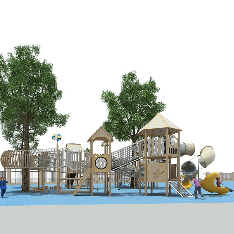 Forest Treehouse Trail-Themed Playground Equipment Customized Slides