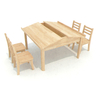 Wooden table and chair covers-Wooden Kindergarten Furniture