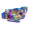 Neon Cyber Bounce Zone with Laser Slides - Commercial Playground