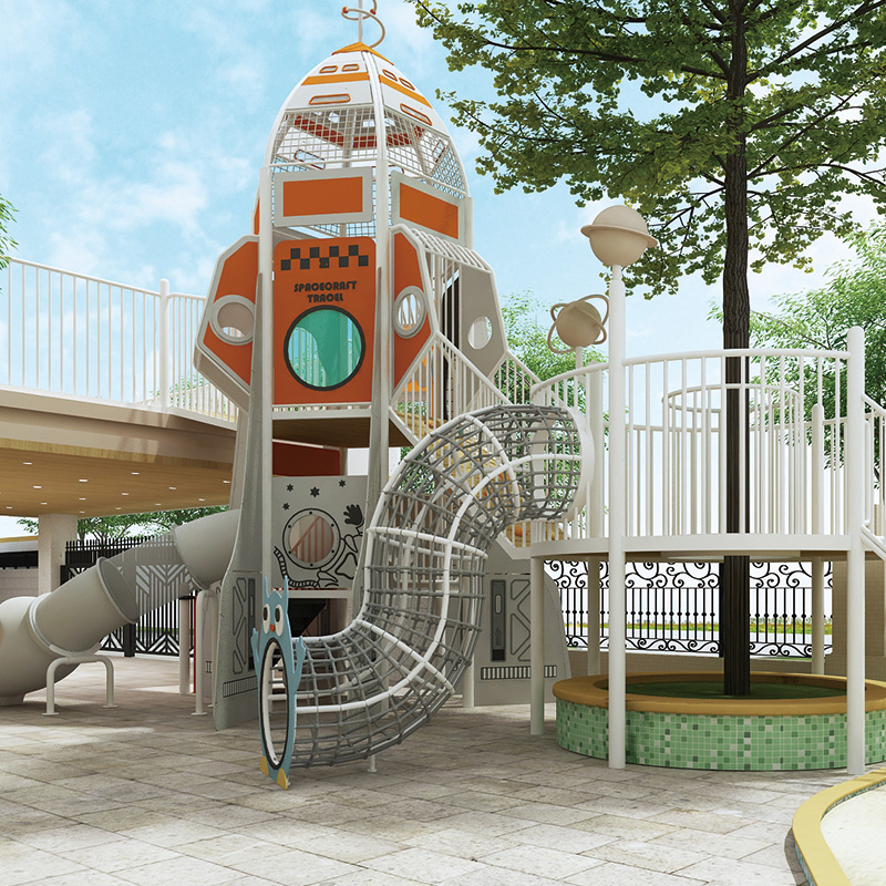 Rocket-themed Playground Equipment