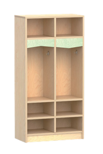 Clothing cabinet-wooden multi-compartment cubby locker
