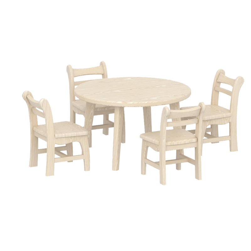 Ash wood tables and chairs-wooden Kindergarten furniture