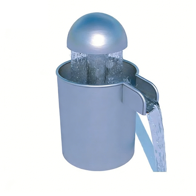 Mushroom Hand Water Play Pump-Stainless Steel