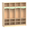 Clothing cabinet-wooden multi-compartment cubby locker