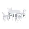 White Table Set-wooden Kids furniture