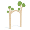 Wooden threshold-wooden playground equipment