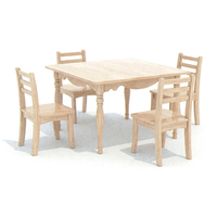Wooden table and chair covers-Wooden Kindergarten Furniture
