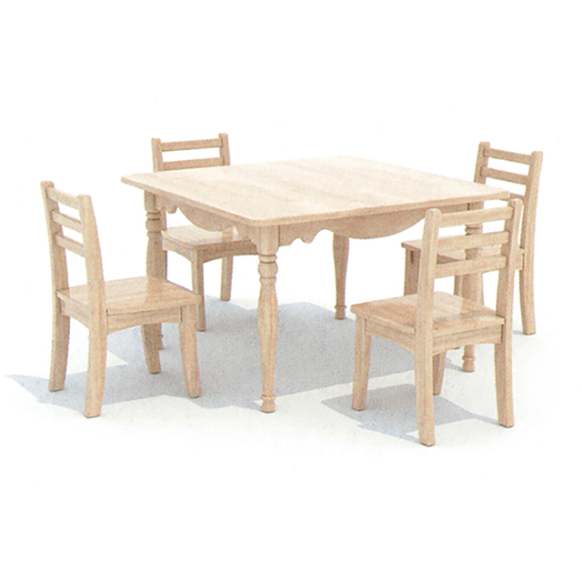 Wooden table and chair covers-Wooden Kindergarten Furniture