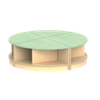 Wooden bookshelf combination-wooden Kindergarten furniture