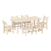 Ash wood tables and chairs-wooden Kindergarten furniture