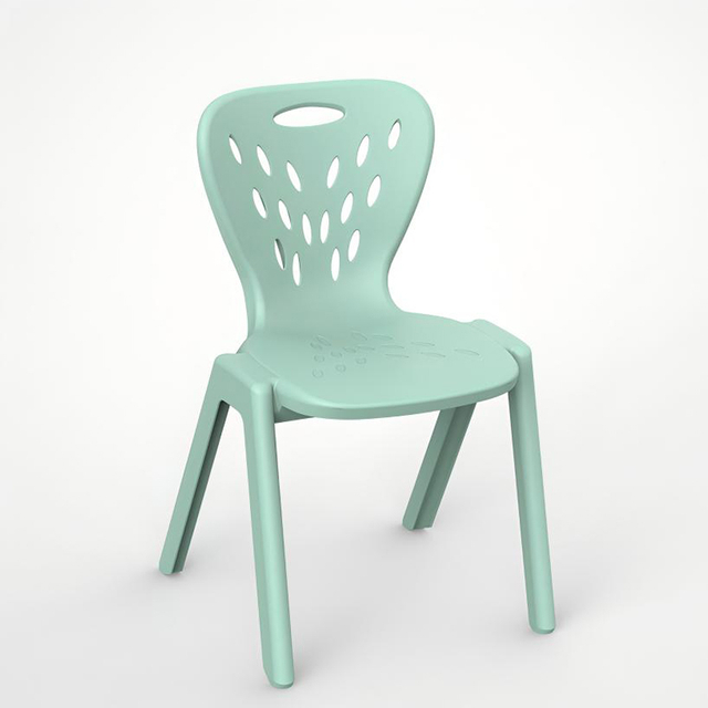 Kids sleek, minimalist Chair-plastic indoor furniture