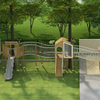 Woodland Weave Playground-Customized slides kids playground equipment