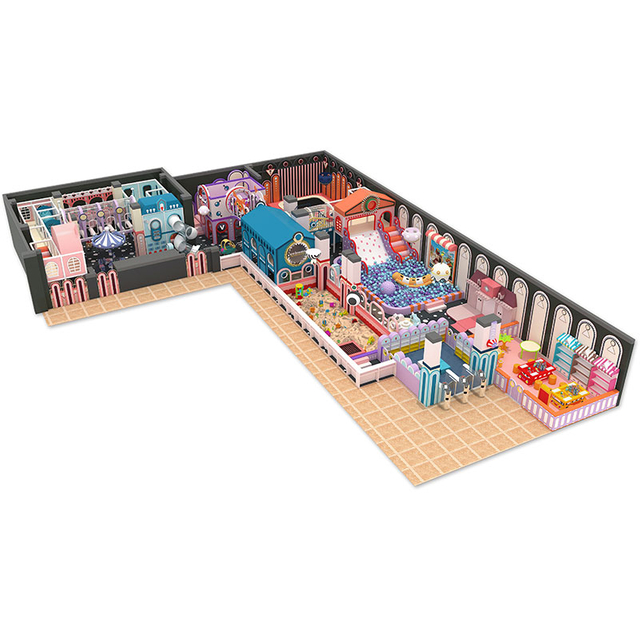 Fantasy Town Indoor Playground Park - Commercial Playground