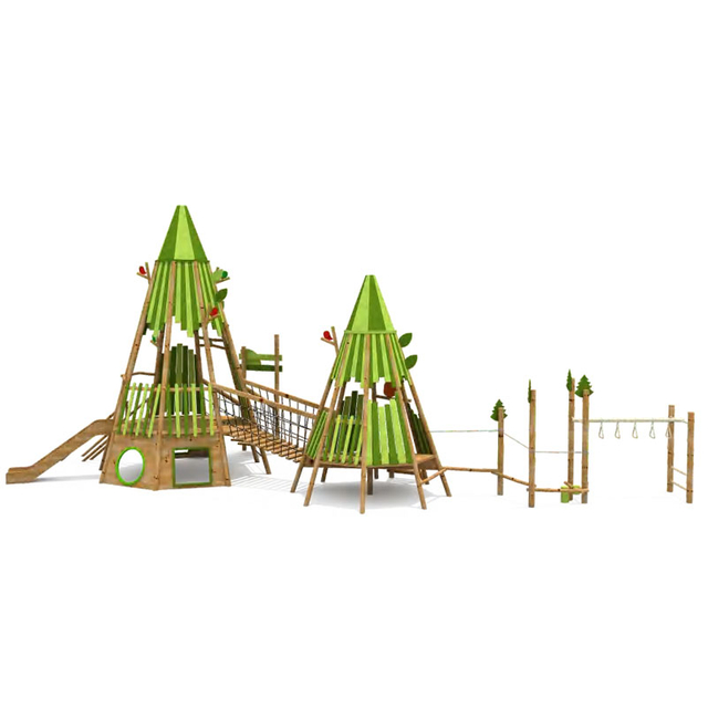 Forest Tipi Adventure Play System - Wooden Series