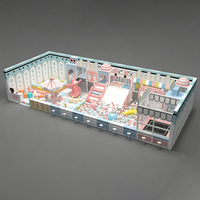 Soft Macaron Cottage Indoor Play Park - Commercial Playground