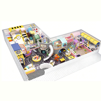 Modern Striped Traffic Town Indoor Play Ground - Commercial Playground 