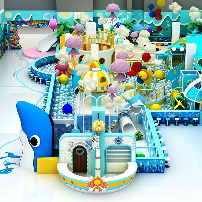 Ocean Adventure Themed Kids Play Park - Commercial Playground