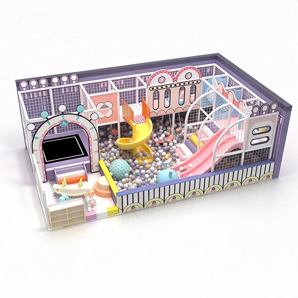 Macaron Style Indoor Soft Playground - Commercial Playground