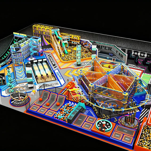 Neon Rush Indoor Adventure Play Park - Commercial Playground