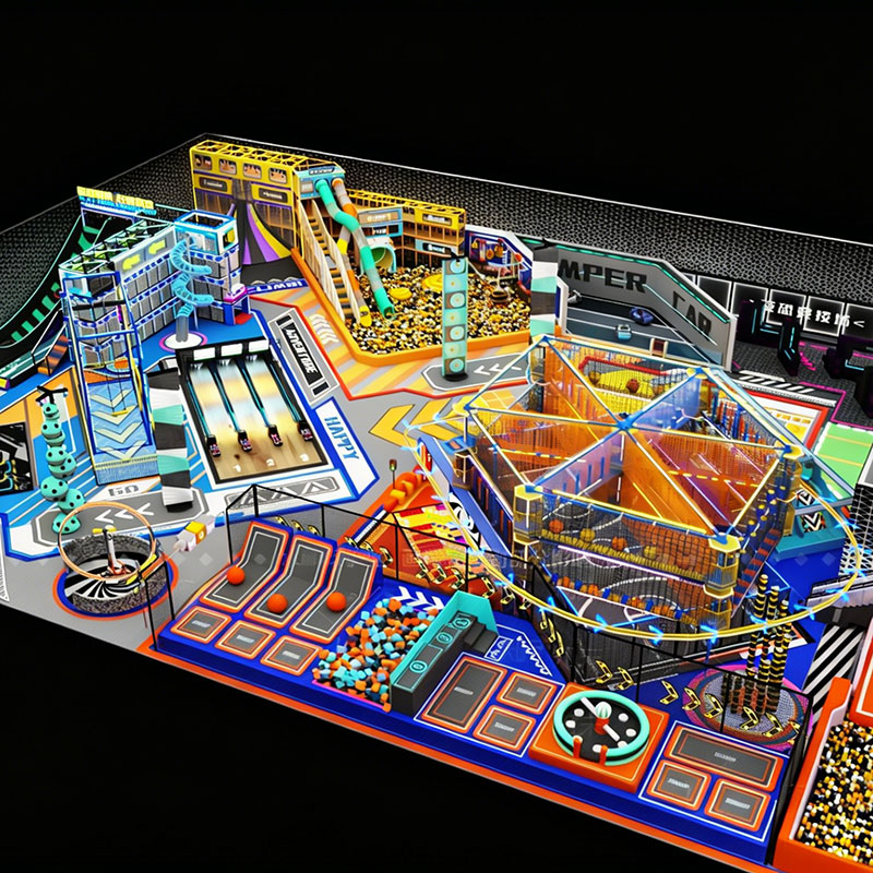 Neon Rush Indoor Adventure Play Park - Commercial Playground